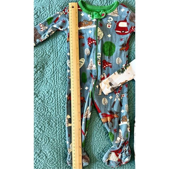 Pottery Barn Kids & Hatley Kids Bundle Christmas Santa Nursery Sleepwear Footsie - Picture 9 of 14